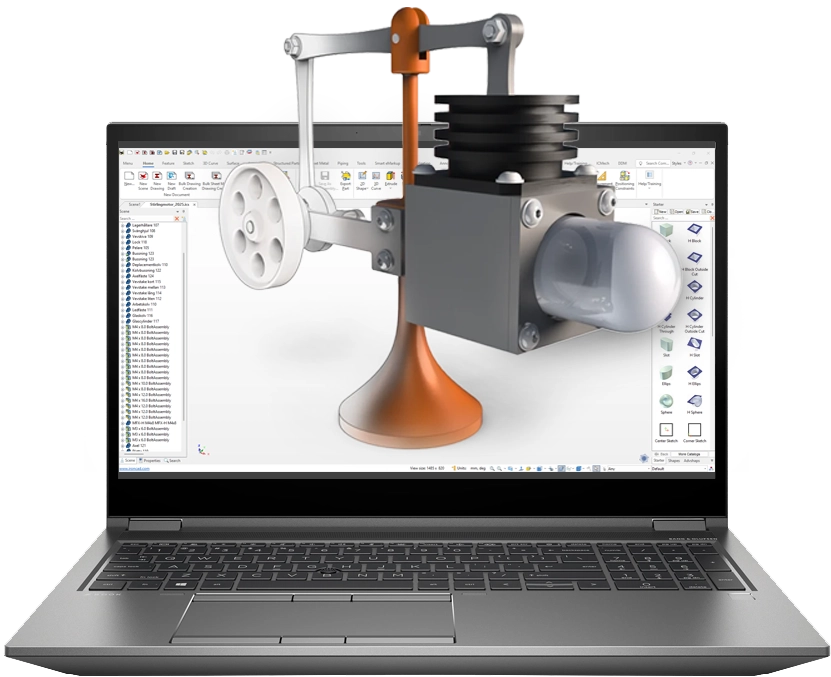Stirling Motor i en laptop