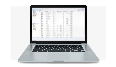 Laptop med gränssnitt för Design Data Manager (DDM)