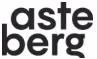 Black lowercase text reading 'aste berg' on a white background.