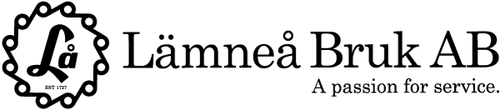 Lämneå Bruk AB logo with tagline 'A passion for service.'