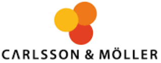 Carlsson & Möller logo with three overlapping circles in orange, yellow, and red above the company name.