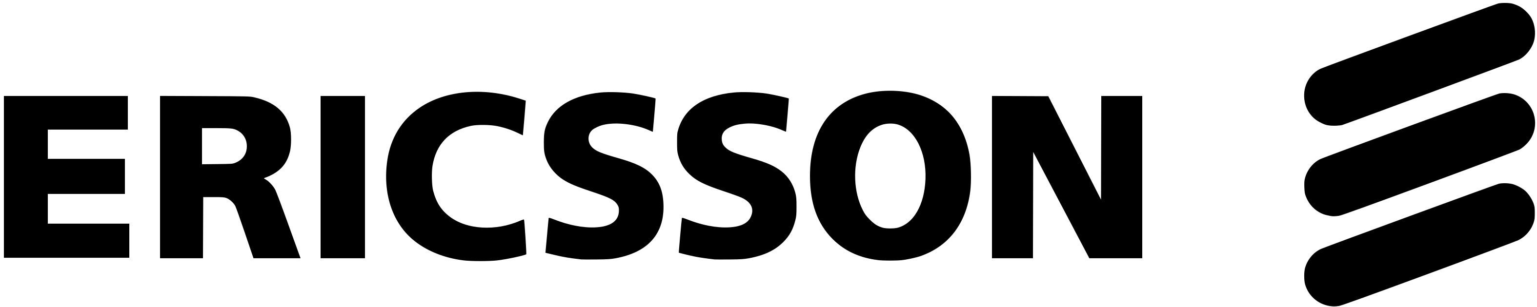 Ericsson logo in black on a transparent background.