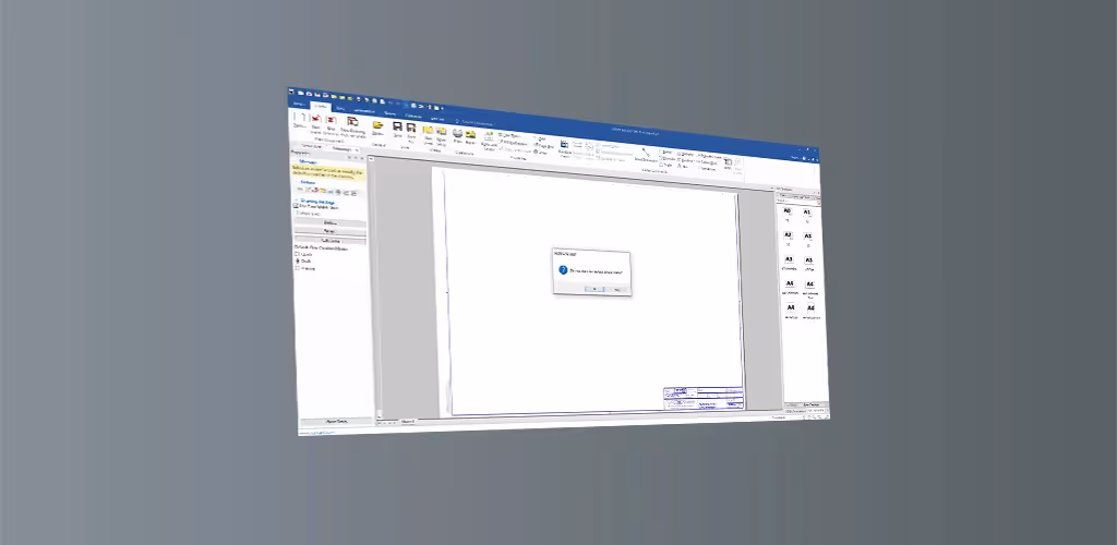 Byt ritningsram på befintlig 2D-ritning (ICD)