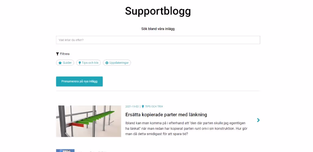 IRONCAD supportblogg