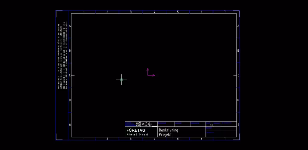 Create your own drawing template in CAXA Draft