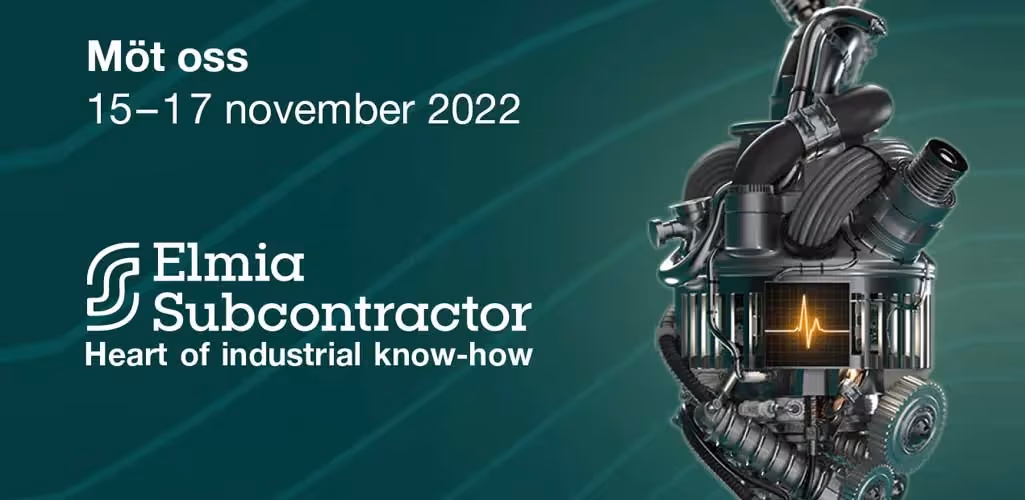 Vi ses på Elmia Subcontractor 15–17/11 2022