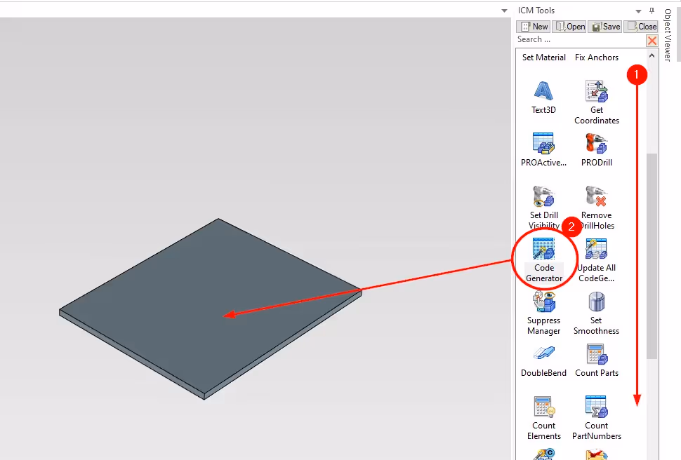 Code Generator IRONCAD