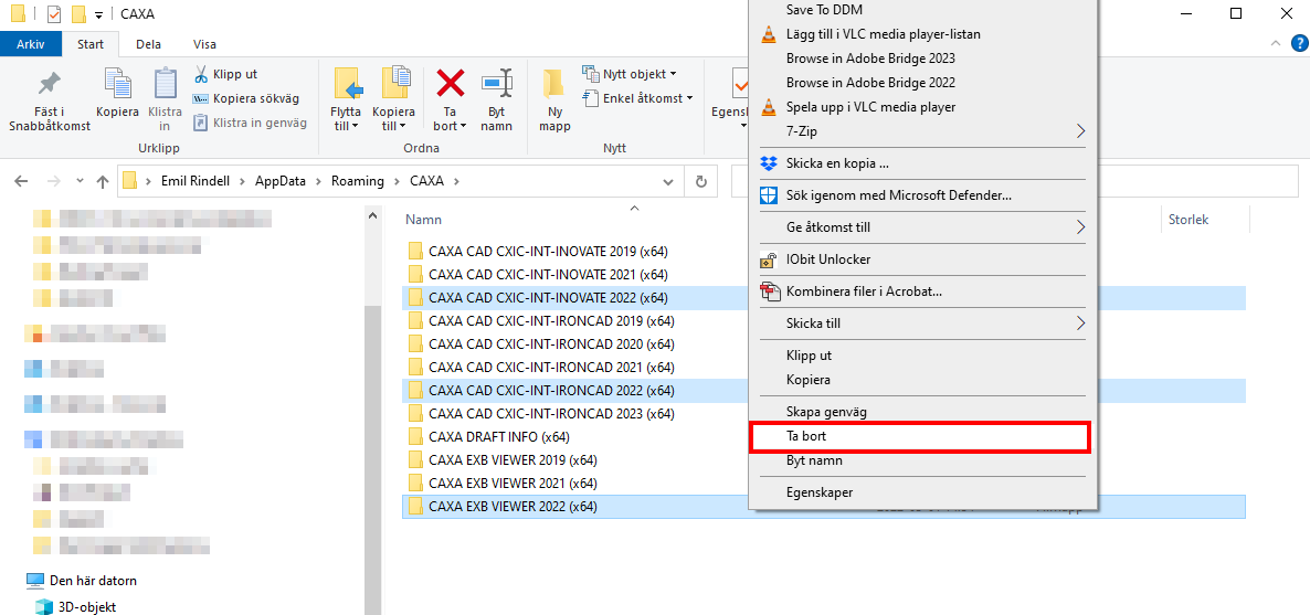 delete files
