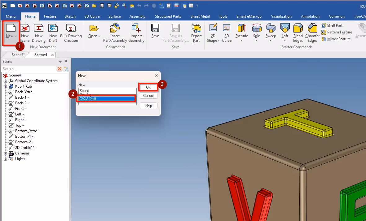 Bulk drawing ironcad 3d