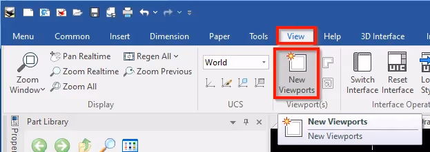 Viewports CAXA Draft IRONCAD