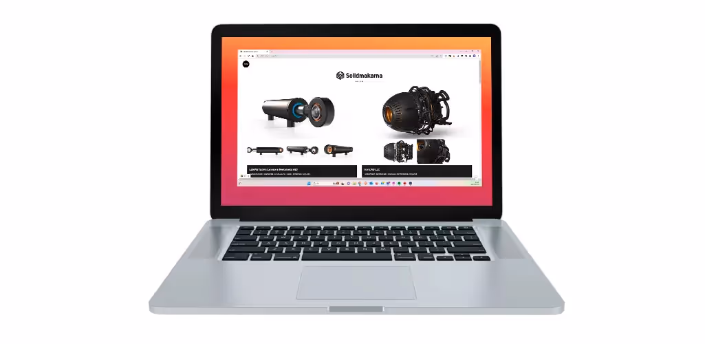 Bildgalleri av konstruktioner gjorda i IRONCAD och renderade i KeyShot