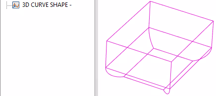 3D Curve Shape IRONCAD