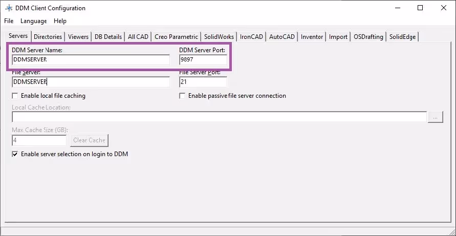 DDM Client Configuration VPN
