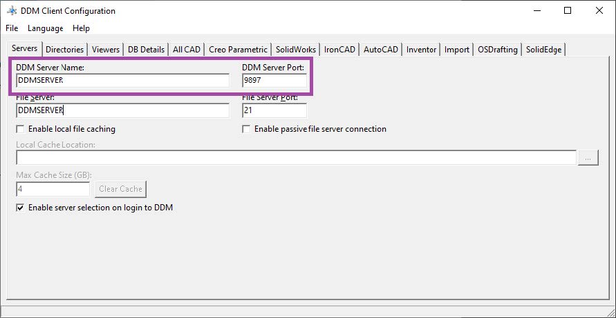 DDM Client Configuration VPN