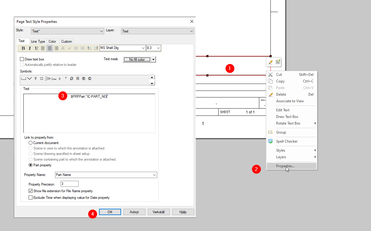 attribute part ironcad ddm