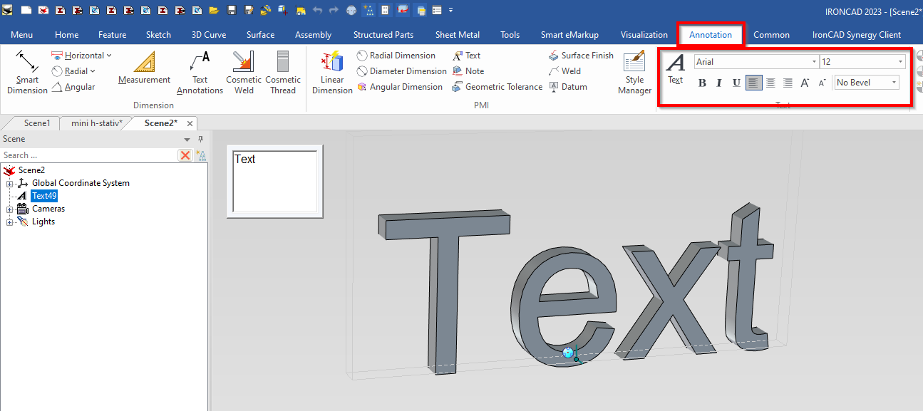 3d text