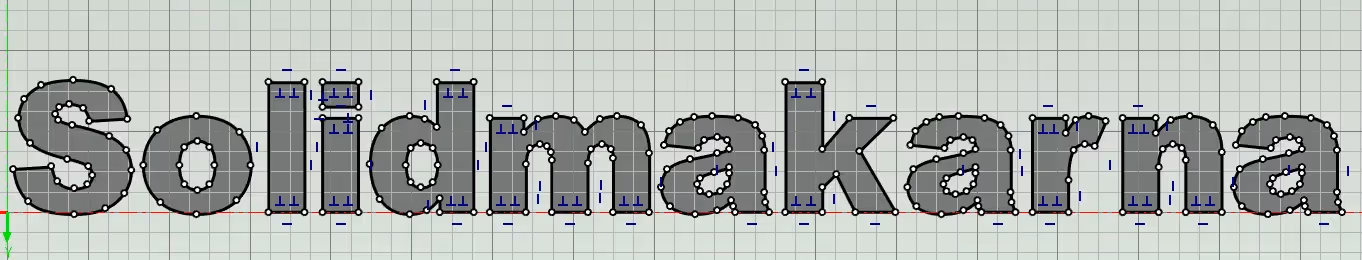 With Bplines text3D ironcad