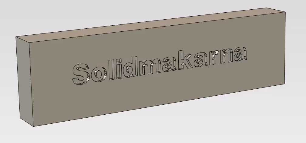 Text 3D H intellishape