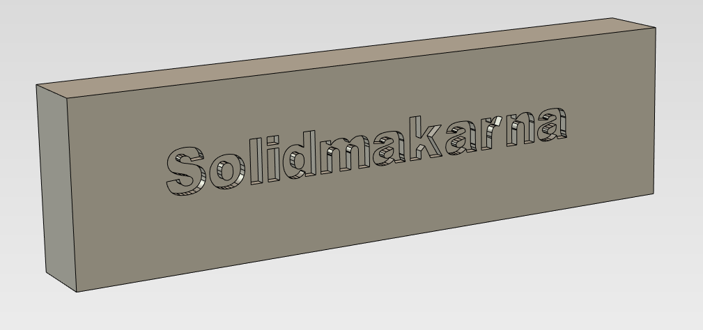 Text 3D H intellishape