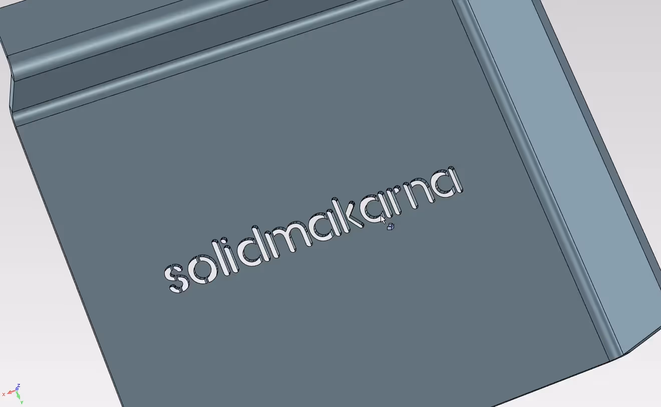 Text3D Laser cutting