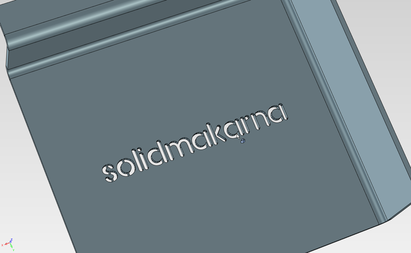 Text3D Laser cutting