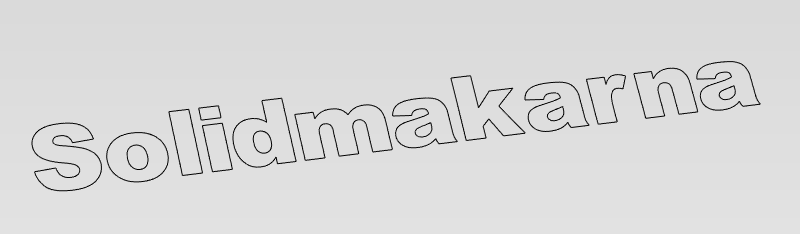 2D profile text3d