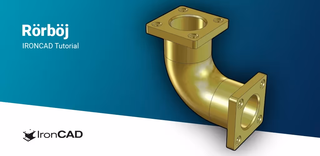 Hur skapar jag en rörböj i 3D CAD?