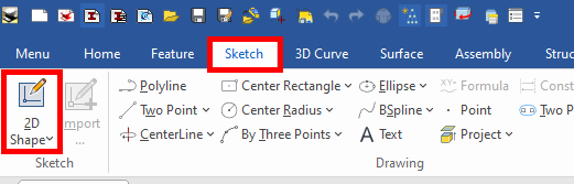 Sketch IRONCAD