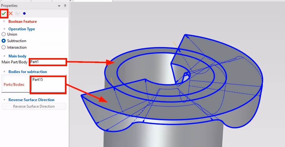 Boolean IRONCAD
