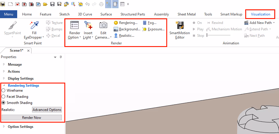 Image rendering IRONCAD