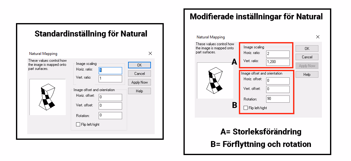 Decal settings ironcad