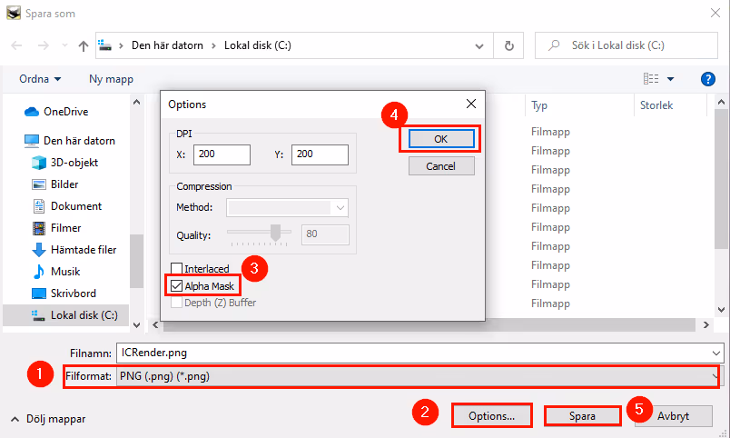 Rendering Alpha Mask