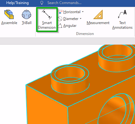 smart dimensions ironcad