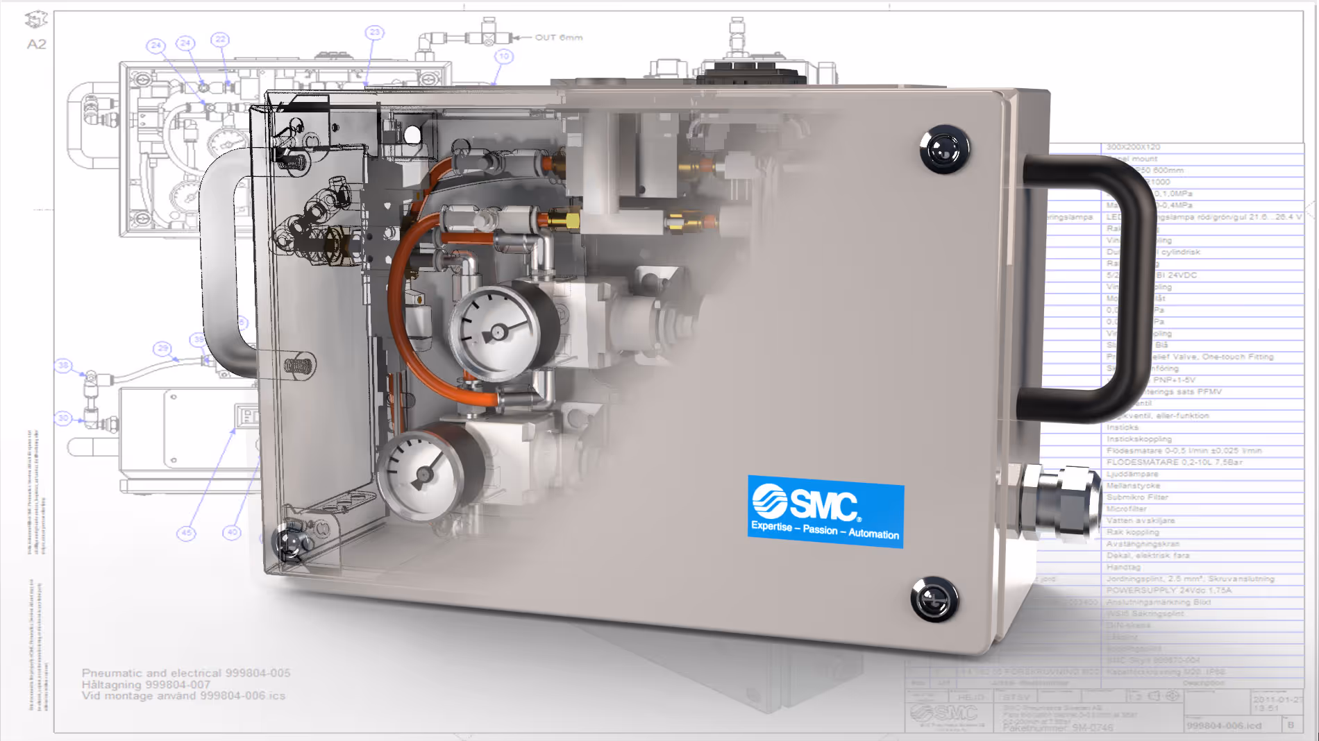 IRONCAD SMC valve cabinet