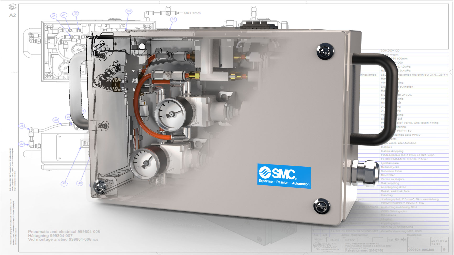 IRONCAD SMC valve cabinet