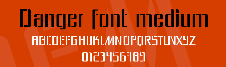 danger font