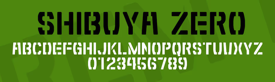 shibuya zero font