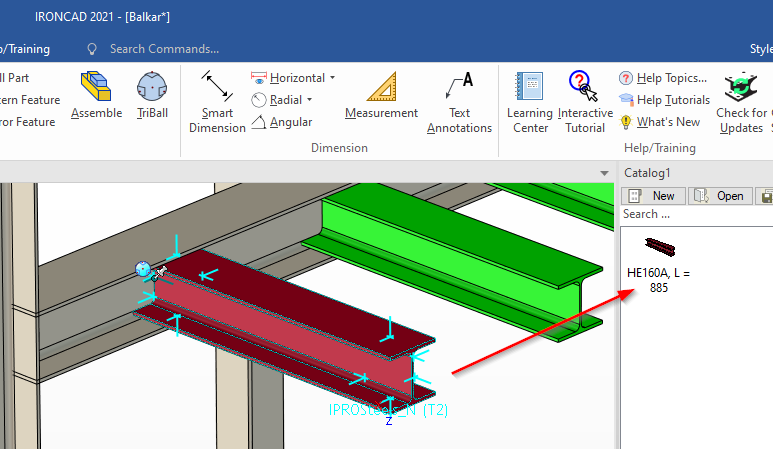 ironcad red and green beam