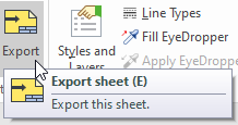 export sheet