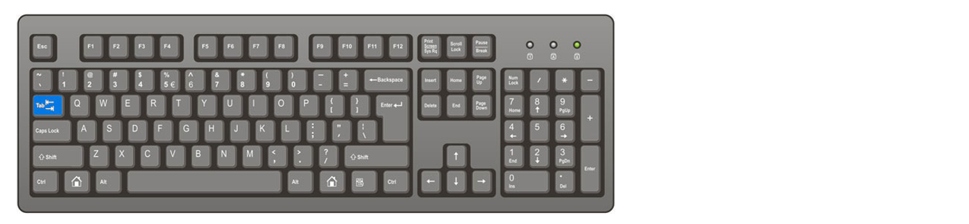 tab keyboard