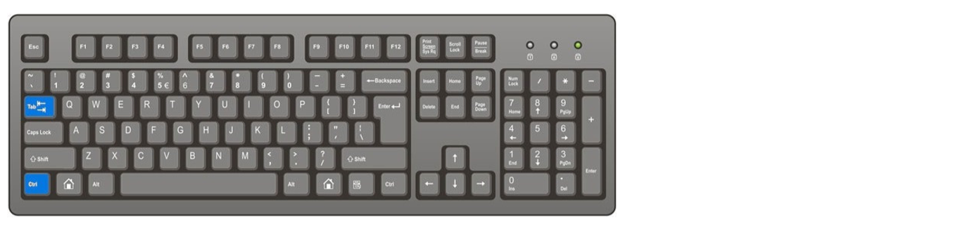 ctrl tab keyboard