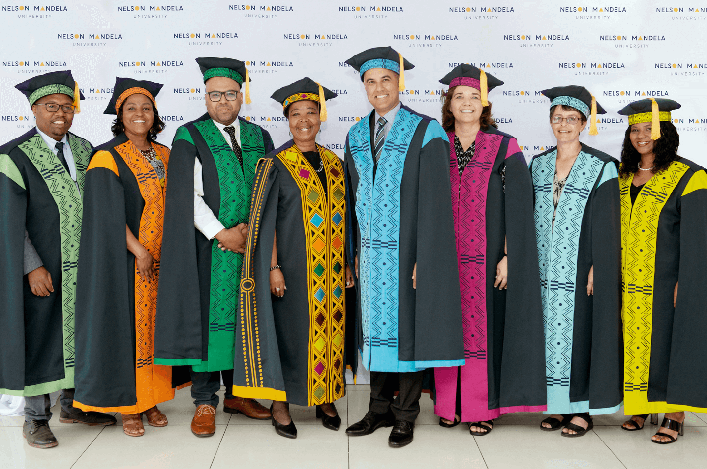 Creative Caterpillar client Nelson Mandela University graduation attire vice cancellor Sibongile Muthwa.