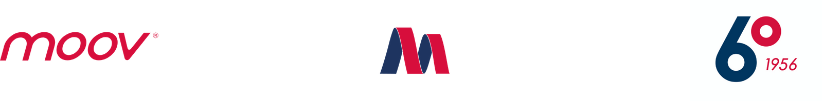 Creative Caterpillar client MOOV logo. Creative Caterpillar client MOOV 60 year logo