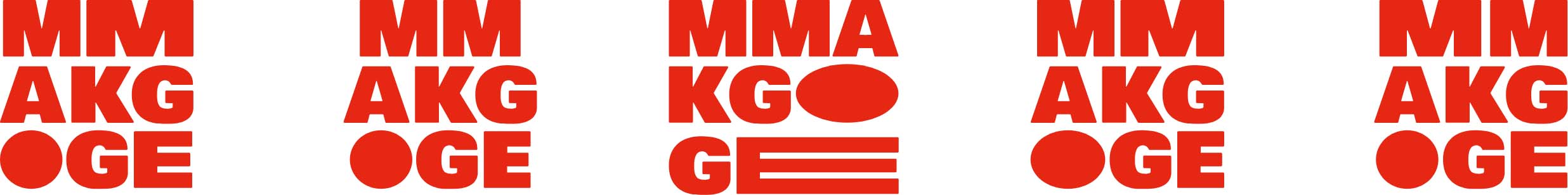 Creative Caterpillar client Mmakgoge Group logo configurations.