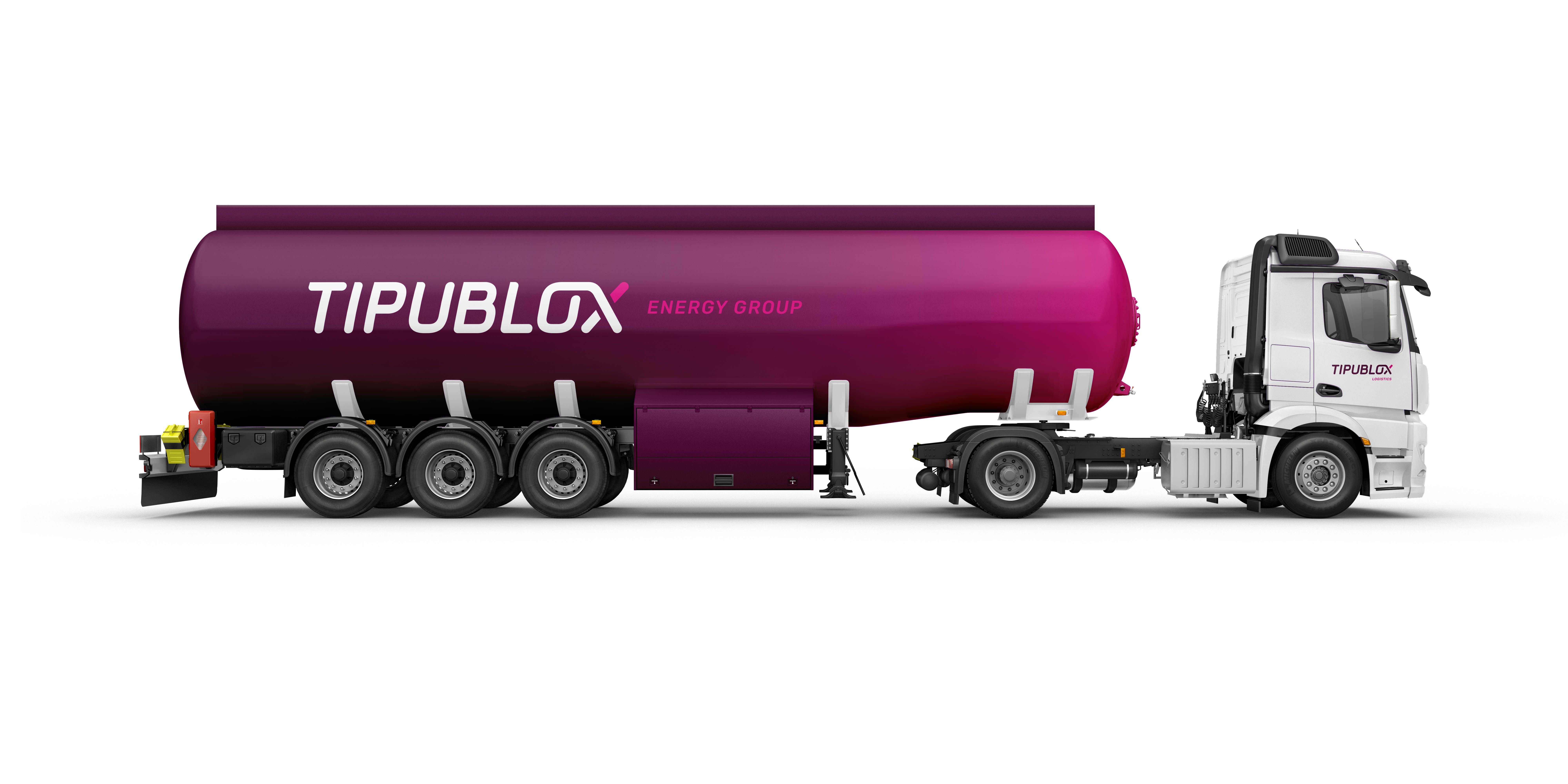 Creative Caterpillar client Tipublox Energy Group vehicle branding.
