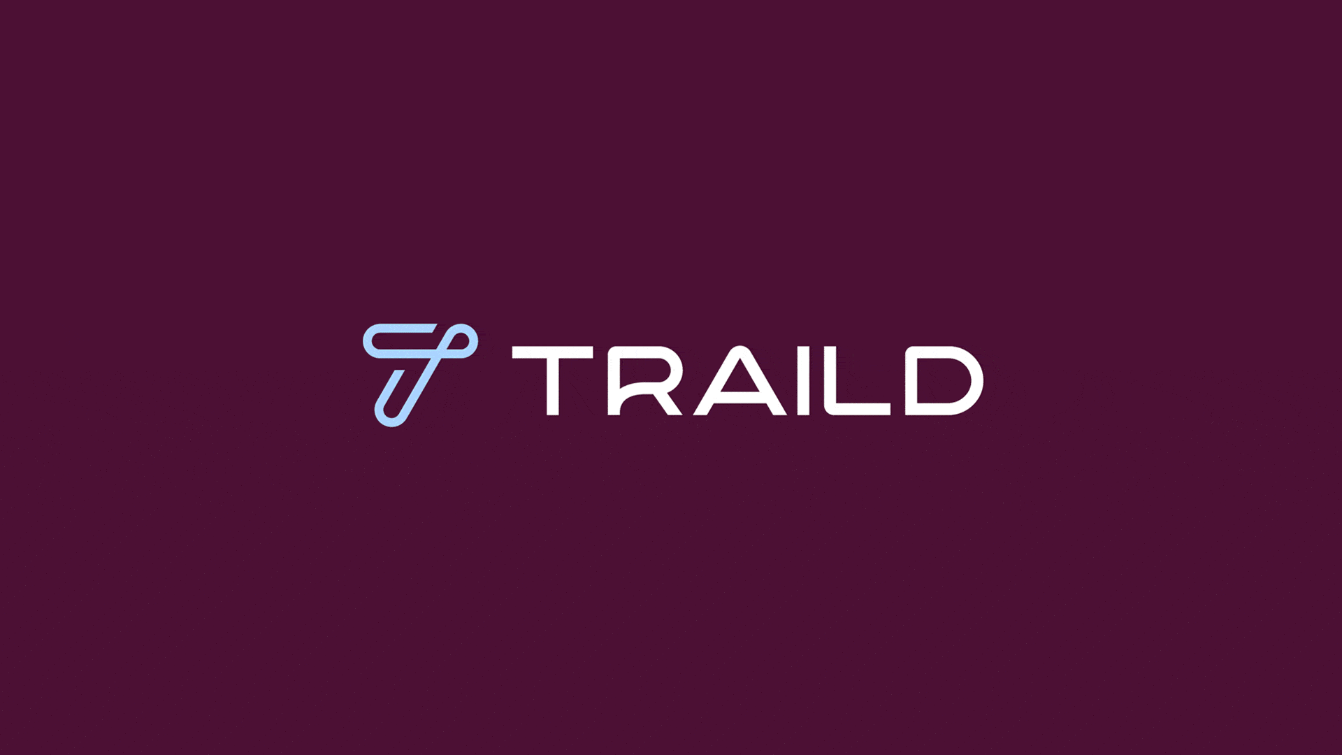 Brand identity design for Traild Software shown on various branded collateral.