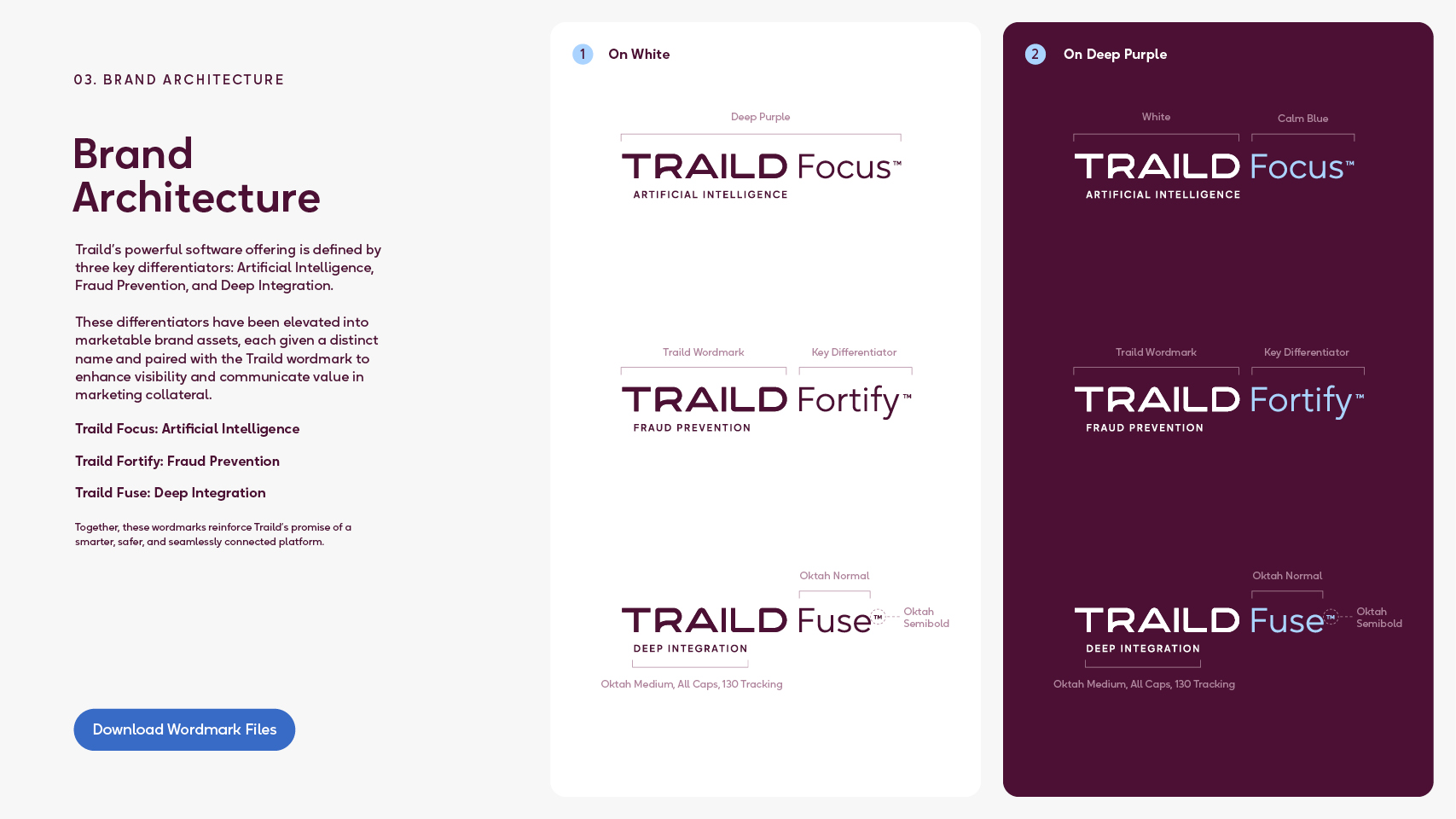 Creative Caterpillar client Traild supporting graphics guidelines