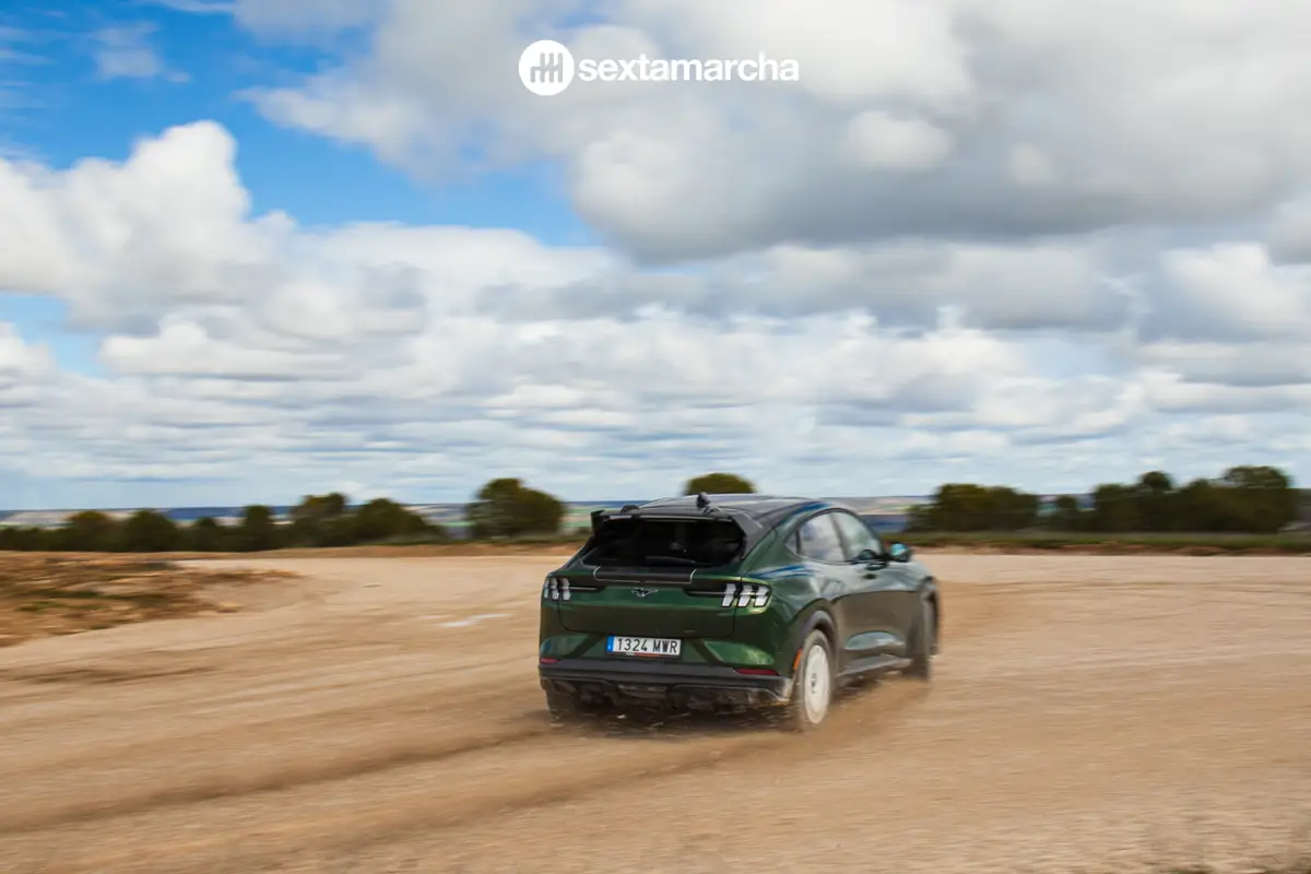 Ford Mustang Mach-E Rally drifting