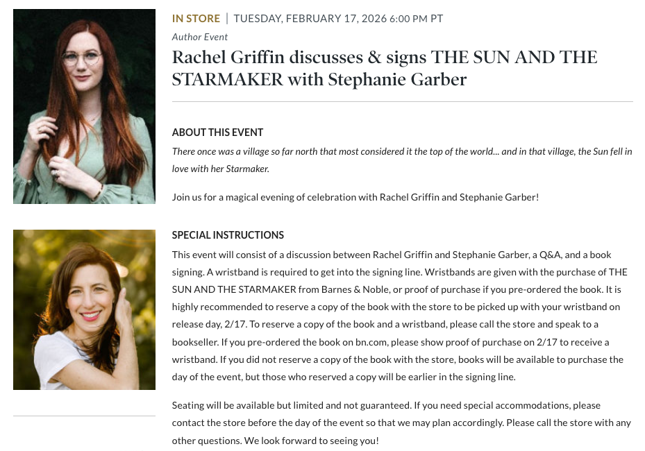 Event poster with event name and author portraits