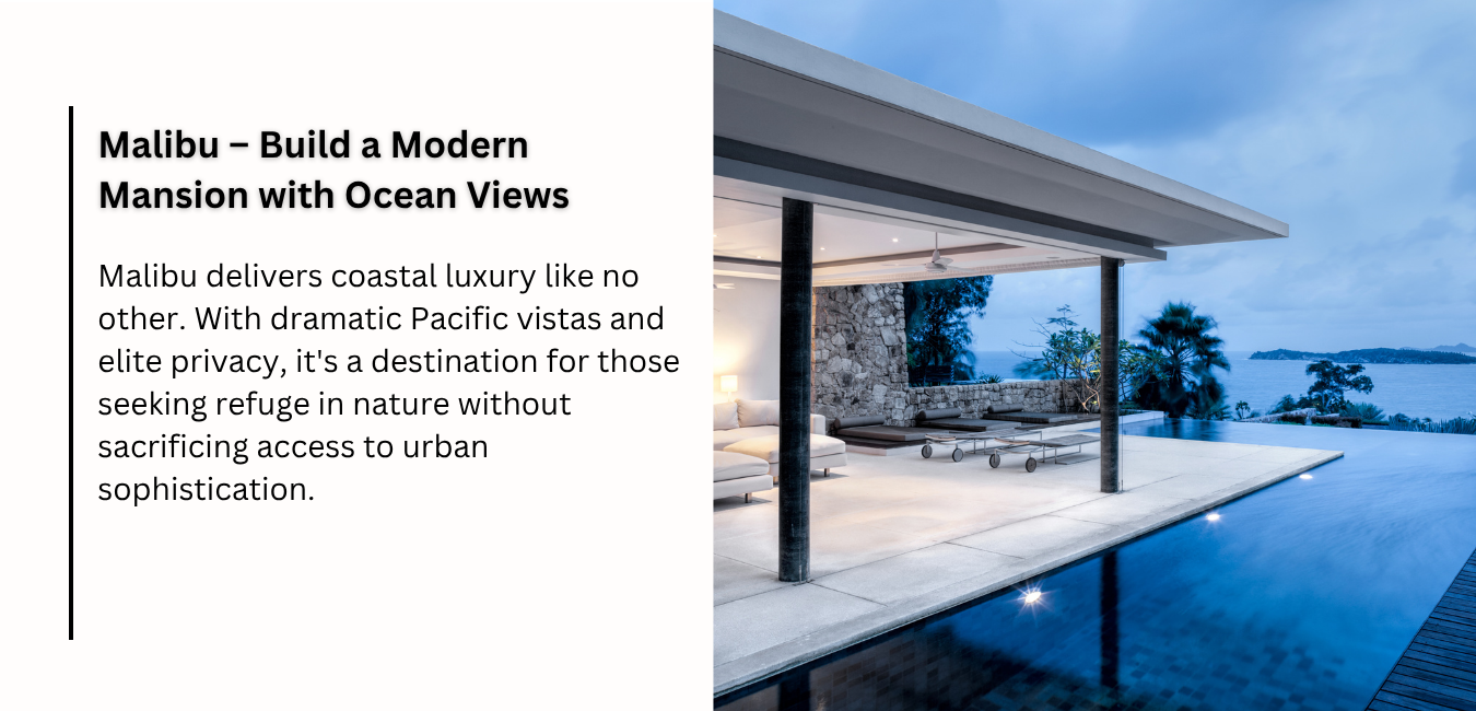 Malibu – Build a Modern Mansion with Ocean Views